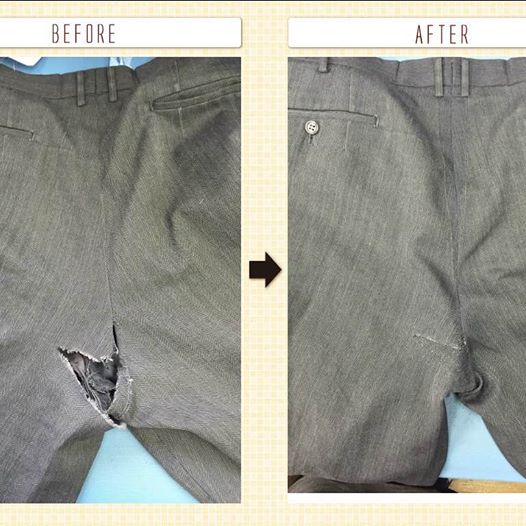 学生服のズボンの大きな破れ直し 修理のお勧め店紹介 リペアクリーニングドットコム