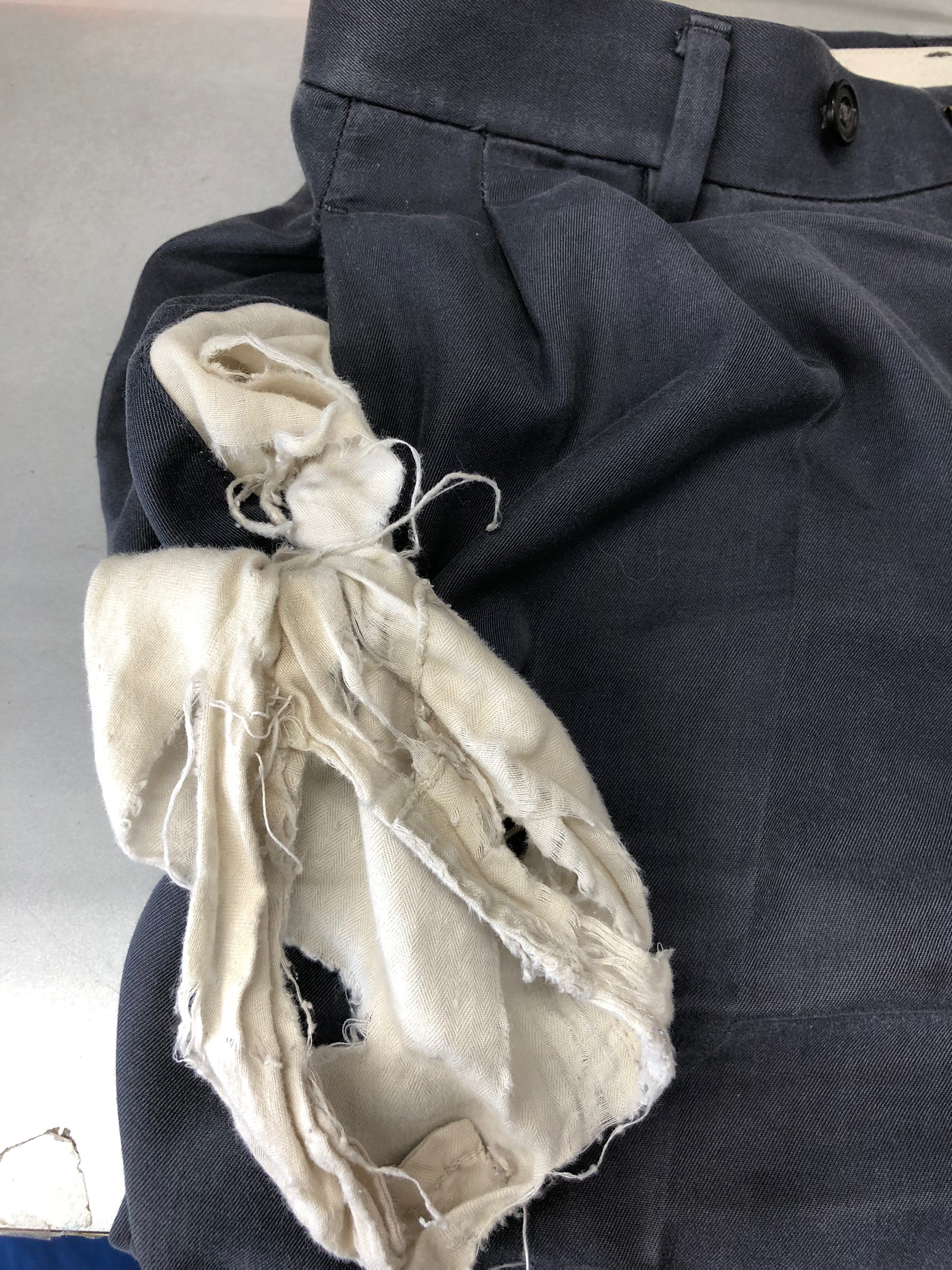 ズボンのポケット内袋のヤブレ穴 リペア補修 修理のお勧め店紹介 リペアクリーニングドットコム